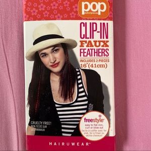 Pop HairUWear Clip-in Faux Feathers